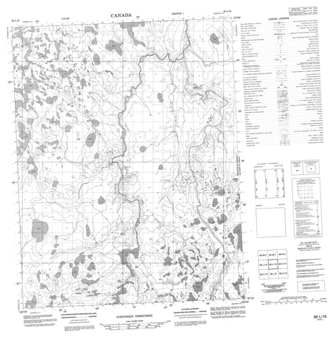 066L16 No Title Canadian topographic map, 1:50,000 scale