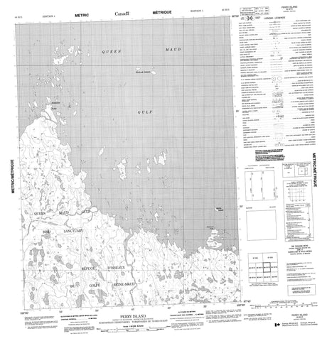 066M15 Perry Island Canadian topographic map, 1:50,000 scale