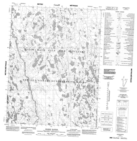 066N05 Marsh Rapids Canadian topographic map, 1:50,000 scale