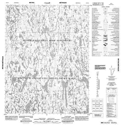 066O06 No Title Canadian topographic map, 1:50,000 scale