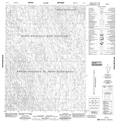 066O11 No Title Canadian topographic map, 1:50,000 scale