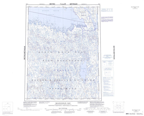 066O Mcloughlin Bay Canadian topographic map, 1:250,000 scale