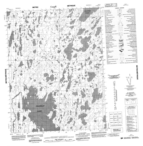 066P01 No Title Canadian topographic map, 1:50,000 scale