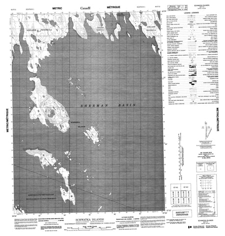 066P13 Schwatka Islands Canadian topographic map, 1:50,000 scale