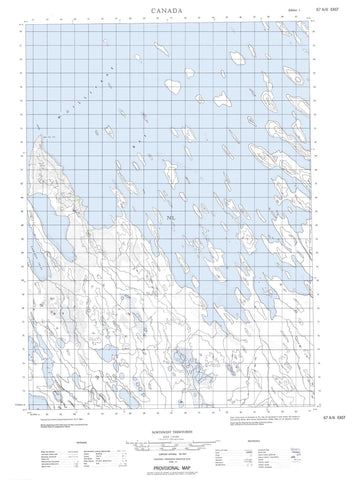 067A06E No Title Canadian topographic map, 1:50,000 scale