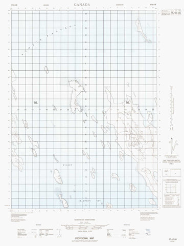 067A06W No Title Canadian topographic map, 1:50,000 scale