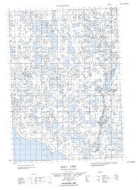 067A09W Koka Lake Canadian topographic map, 1:50,000 scale