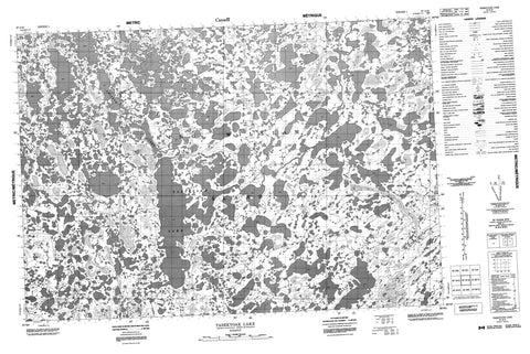 067A16 Tasekyoak Lake Canadian topographic map, 1:50,000 scale