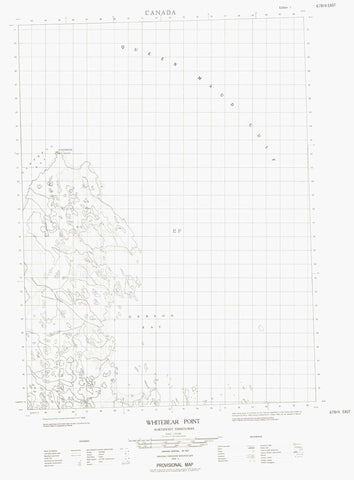 067B04E Whitebear Point Canadian topographic map, 1:50,000 scale