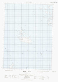 067B09W Bryde Island Canadian topographic map, 1:50,000 scale