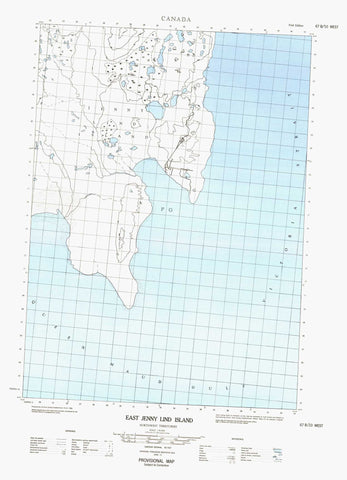 067B10W East Jenny Lind Island Canadian topographic map, 1:50,000 scale