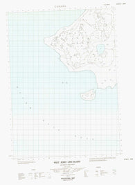 067B11E West Jenny Lind Island Canadian topographic map, 1:50,000 scale