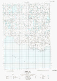 067B13W Parker Bay Canadian topographic map, 1:50,000 scale