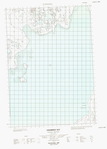 067B14E Stromness Bay Canadian topographic map, 1:50,000 scale