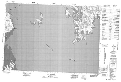 067C07 Cape Adelaide Canadian topographic map, 1:50,000 scale