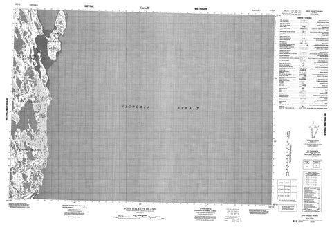 067C16 John Halkett Island Canadian topographic map, 1:50,000 scale