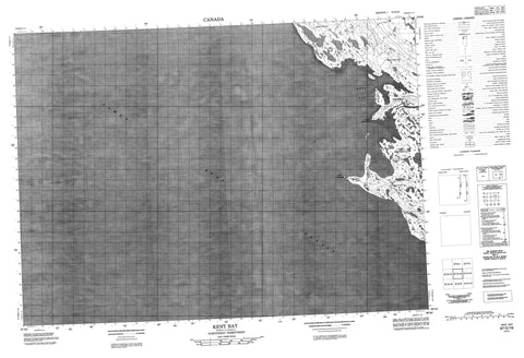 067D16 Kent Bay Canadian topographic map, 1:50,000 scale