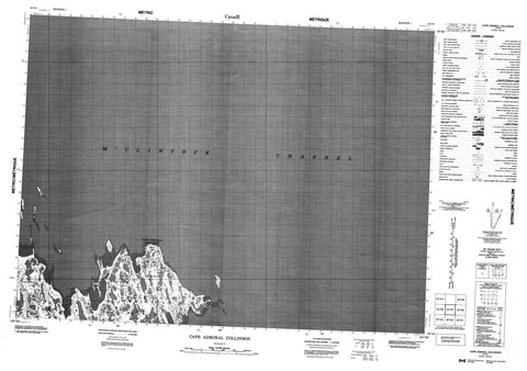 067F07 Cape Admiral Collinson Canadian topographic map, 1:50,000 scale