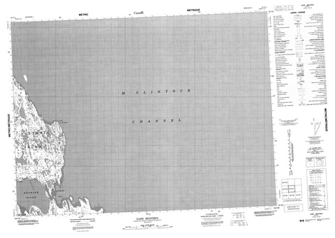 067F11 Cape Bentzen Canadian topographic map, 1:50,000 scale