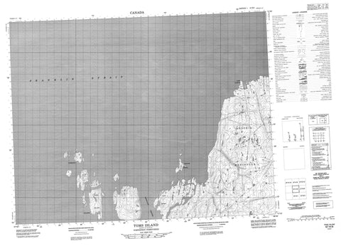 067H08 Toms Island Canadian topographic map, 1:50,000 scale