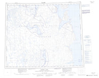 068A Fisher Lake Canadian topographic map, 1:250,000 scale