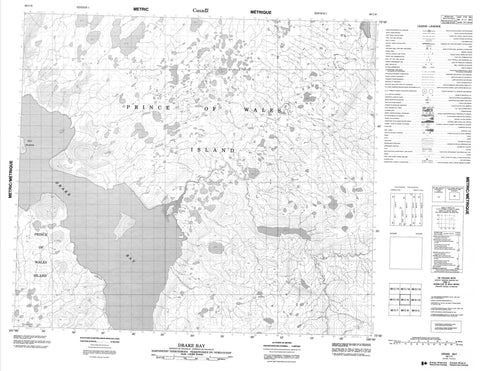 068C09 Drake Bay Canadian topographic map, 1:50,000 scale