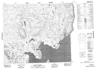 068D10 Harvey Peninsula Canadian topographic map, 1:50,000 scale