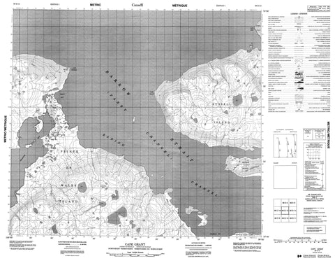 068D13 Cape Grant Canadian topographic map, 1:50,000 scale