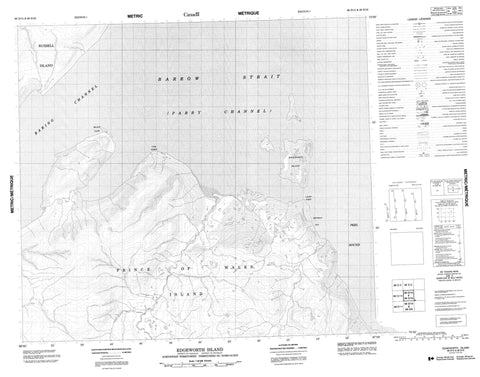 068D15 Edgeworth Island Canadian topographic map, 1:50,000 scale