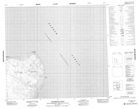 068E02 Palmerston Point Canadian topographic map, 1:50,000 scale