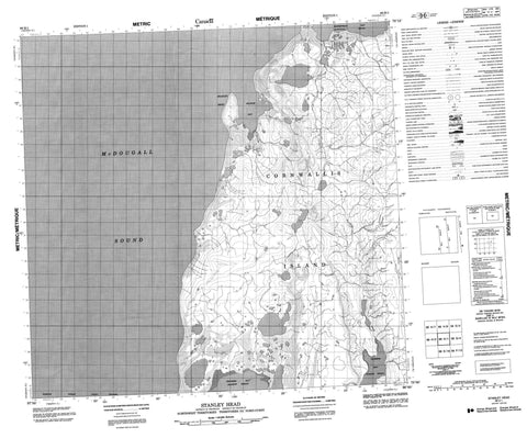 068H01 Stanley Head Canadian topographic map, 1:50,000 scale