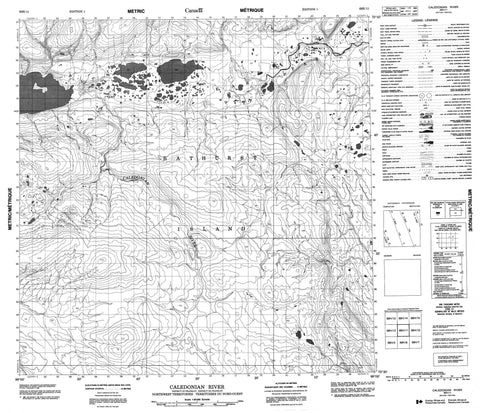 068H11 Caledonian River Canadian topographic map, 1:50,000 scale