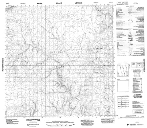 068H14 No Title Canadian topographic map, 1:50,000 scale