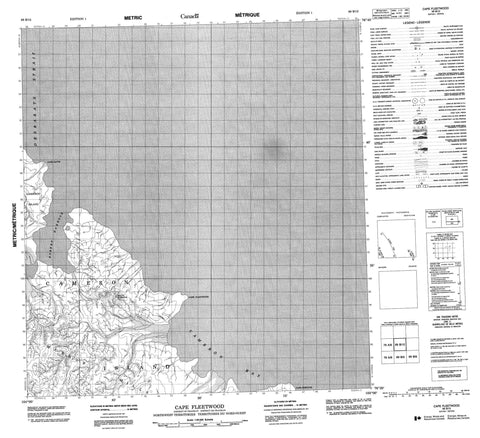 069B12 Cape Fleetwood Canadian topographic map, 1:50,000 scale