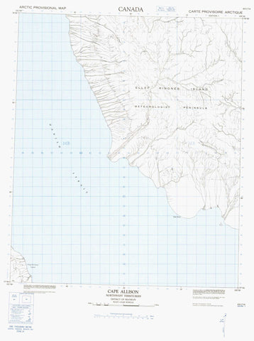 069C16 Cape Allison Canadian topographic map, 1:50,000 scale