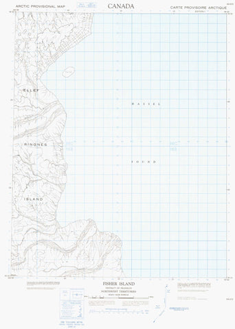 069E05 Fisher Island Canadian topographic map, 1:50,000 scale