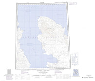 069E Hassel Sound Canadian topographic map, 1:250,000 scale