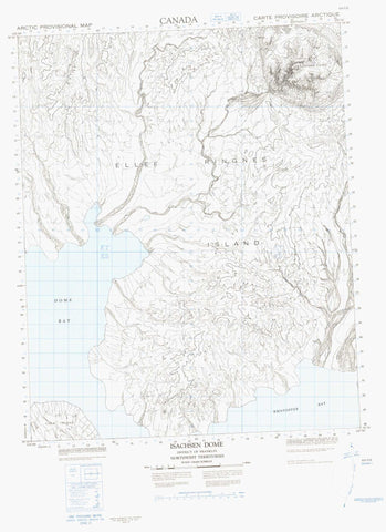 069F06 Isachsen Dome Canadian topographic map, 1:50,000 scale