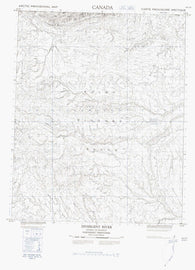 069F08 Divergent River Canadian topographic map, 1:50,000 scale