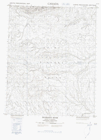 069F08 Divergent River Canadian topographic map, 1:50,000 scale