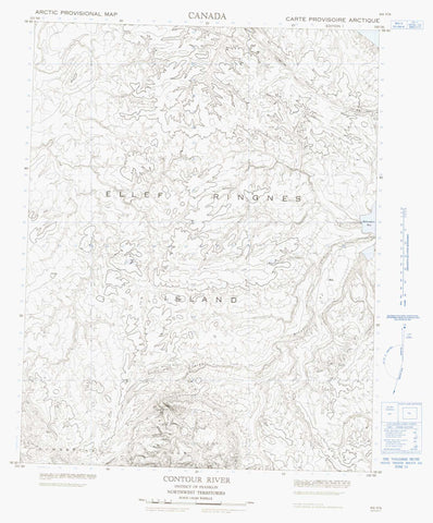 069F09 Contour River Canadian topographic map, 1:50,000 scale