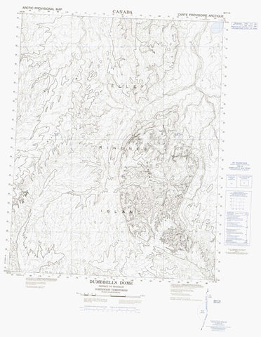 069F10 Dumbbells Dome Canadian topographic map, 1:50,000 scale