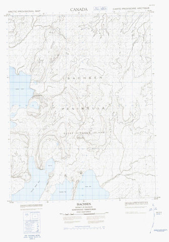 069F13 Isachsen Canadian topographic map, 1:50,000 scale