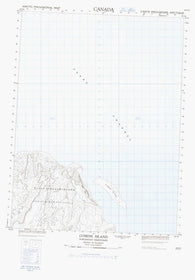 069G02 Cosens Island Canadian topographic map, 1:50,000 scale