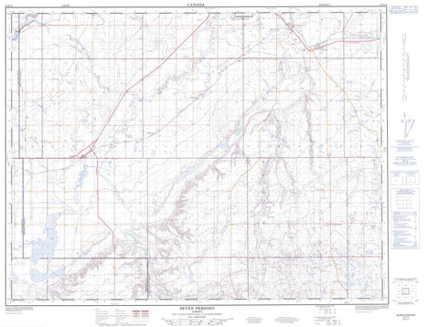 072E15 Seven Persons Canadian topographic map, 1:50,000 scale