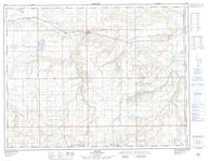 072E16 Irvine Canadian topographic map, 1:50,000 scale