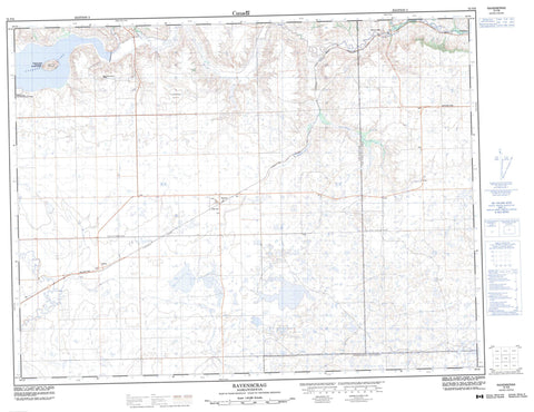 072F06 Ravenscrag Canadian topographic map, 1:50,000 scale