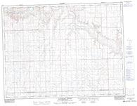 072F07 Eastbrook Coulee Canadian topographic map, 1:50,000 scale