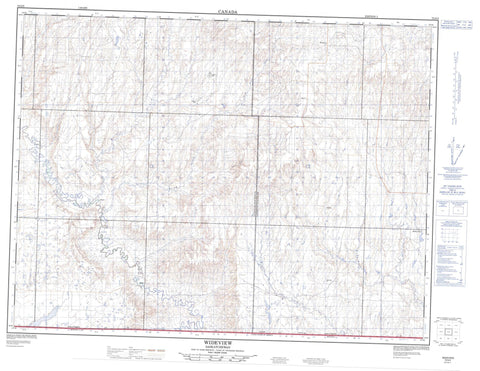 072G03 Wideview Canadian topographic map, 1:50,000 scale