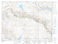 072H05 Willow Bunch Canadian topographic map, 1:50,000 scale